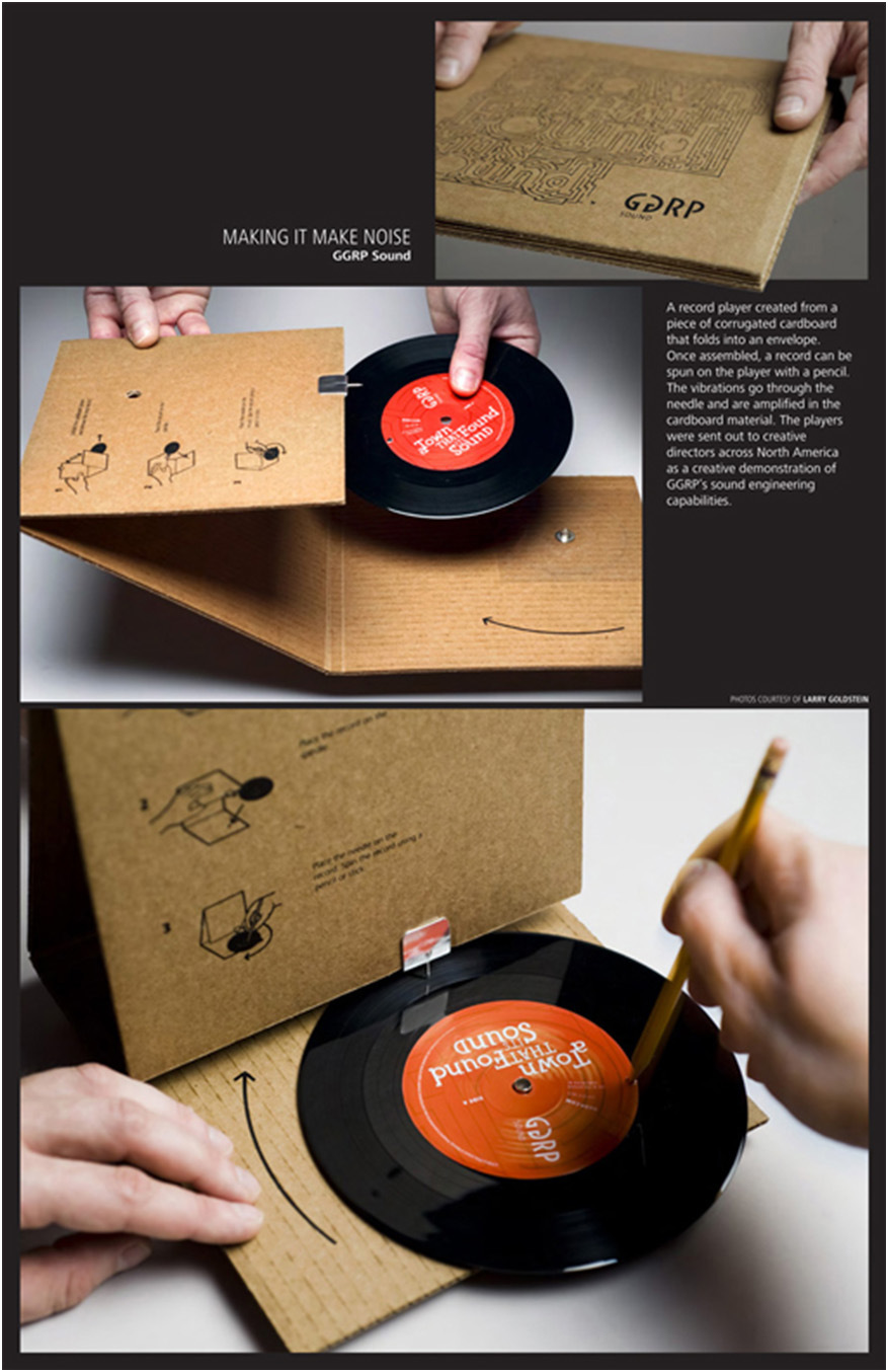 LP Record Print Ad Example